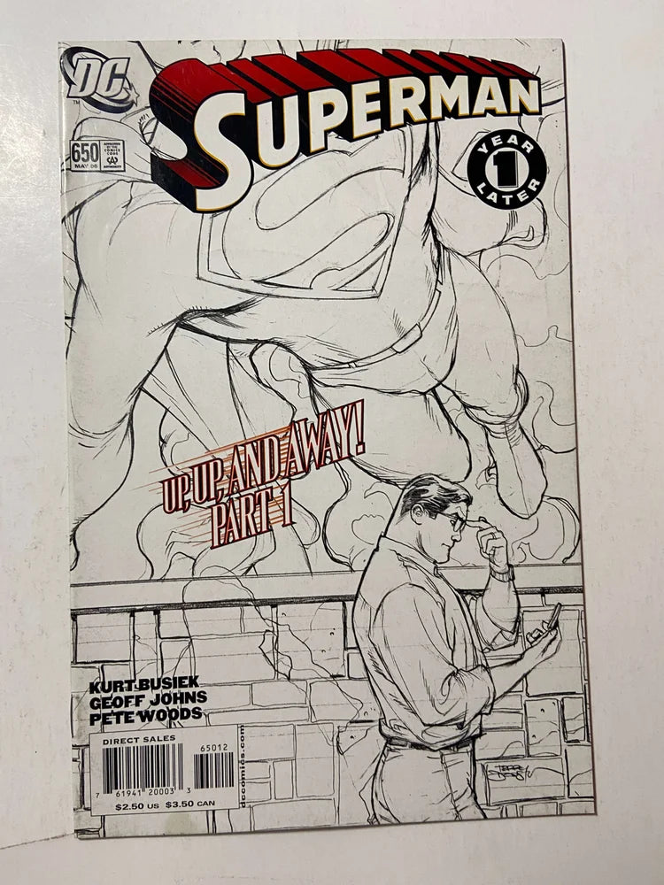 SUPERMAN #650 2nd Print Terry Dodson Sketch Variant