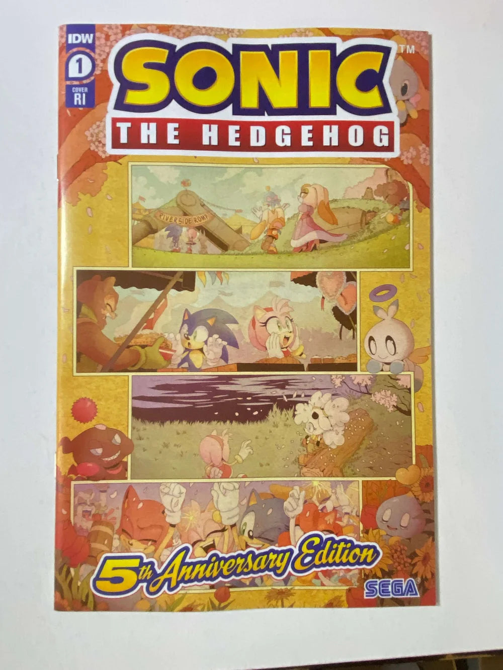 SONIC THE HEDGEHOG 5th Anniversary NM 1:10 Variant