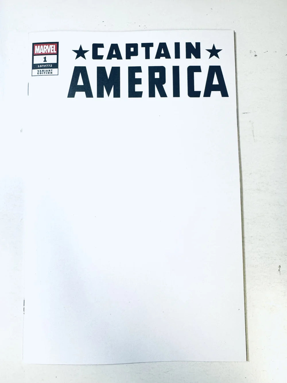 CAPTAIN AMERICA #1 Vol 10 NM Blank Variant