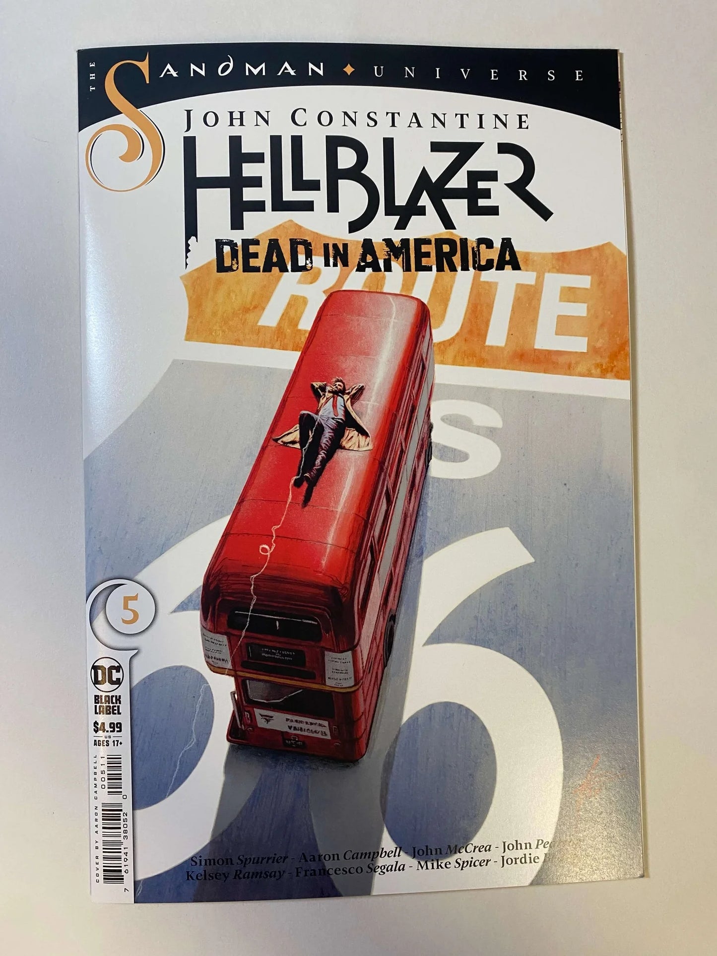 JOHN CONSTANTINE HELLBLAZER Dead In America #5 NM