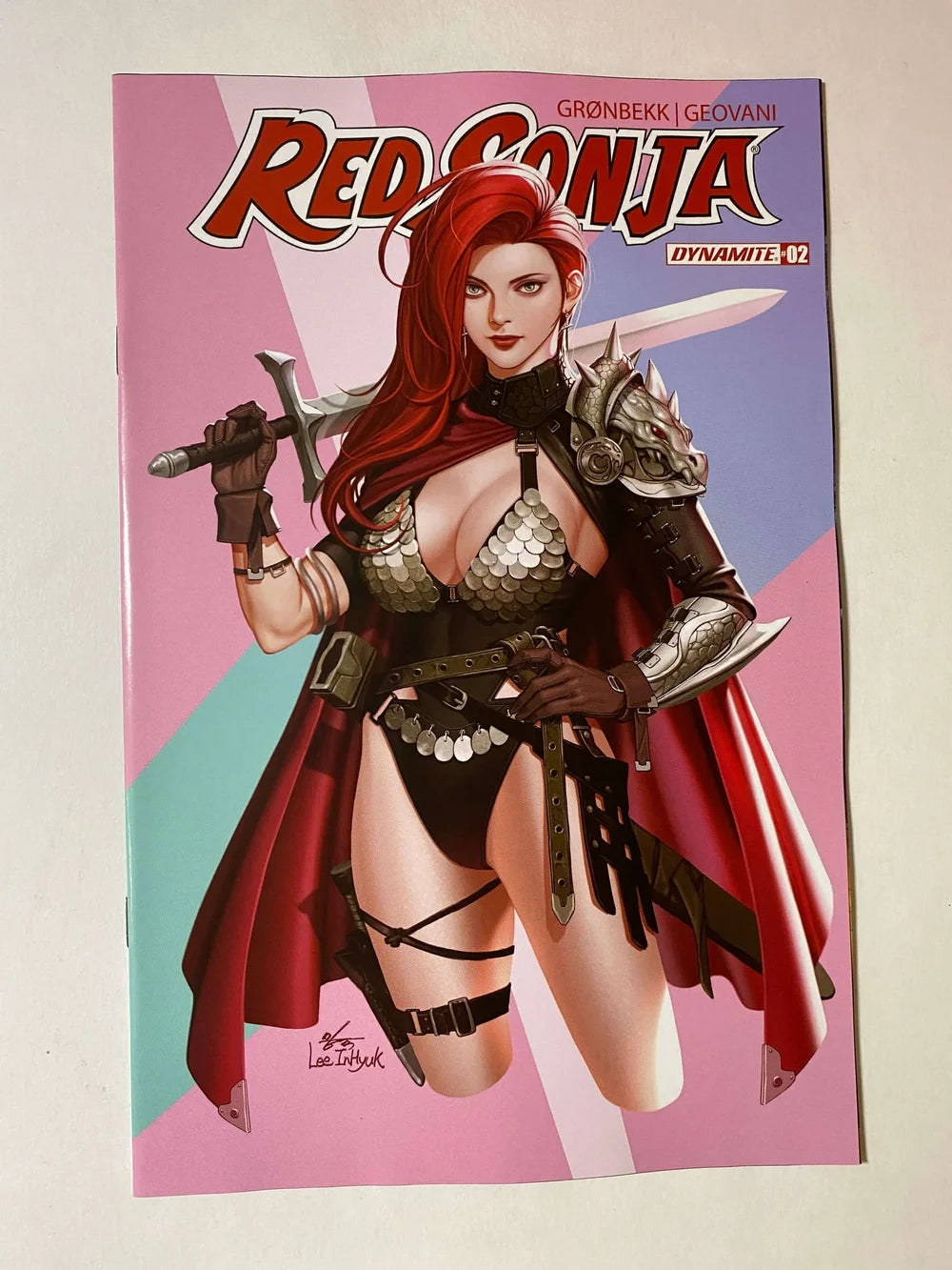 RED SONJA #2 Vol 7 NM Lee InHyuk B Variant (Dynamite)