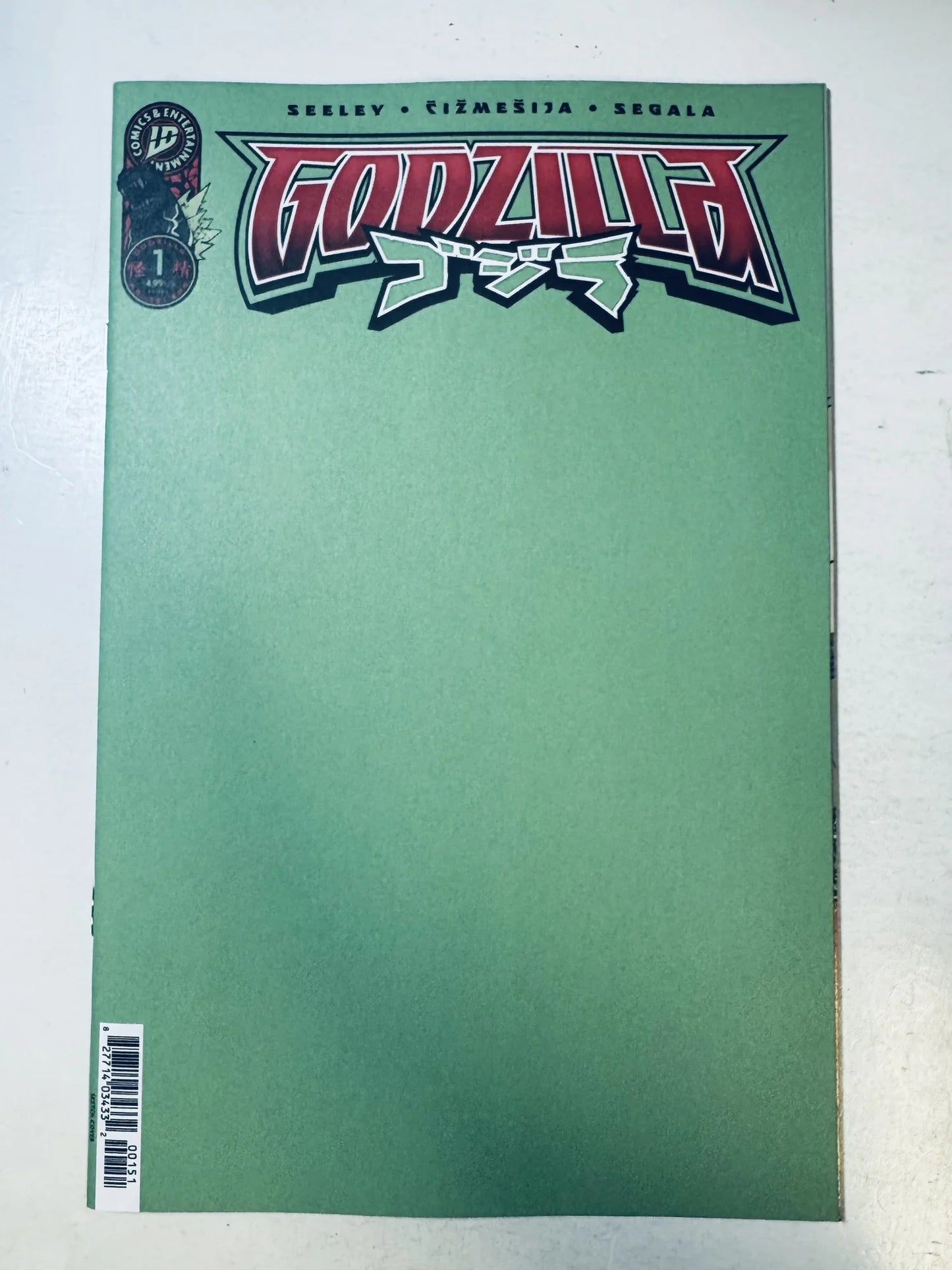 GODZILLA #1 NM Green Blank Variant