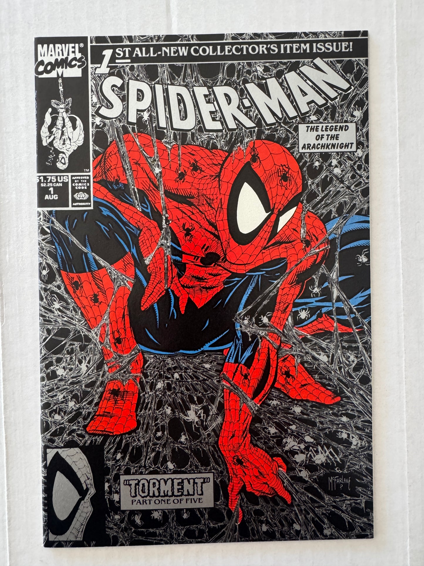 SPIDER-MAN #1 NM Todd McFarlane Silver Variant