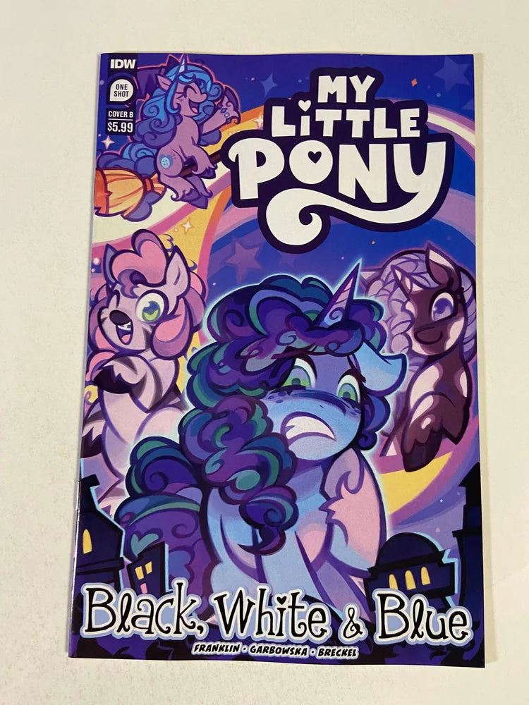 MY LITTLE PONY Black White & Blue NM B Variant