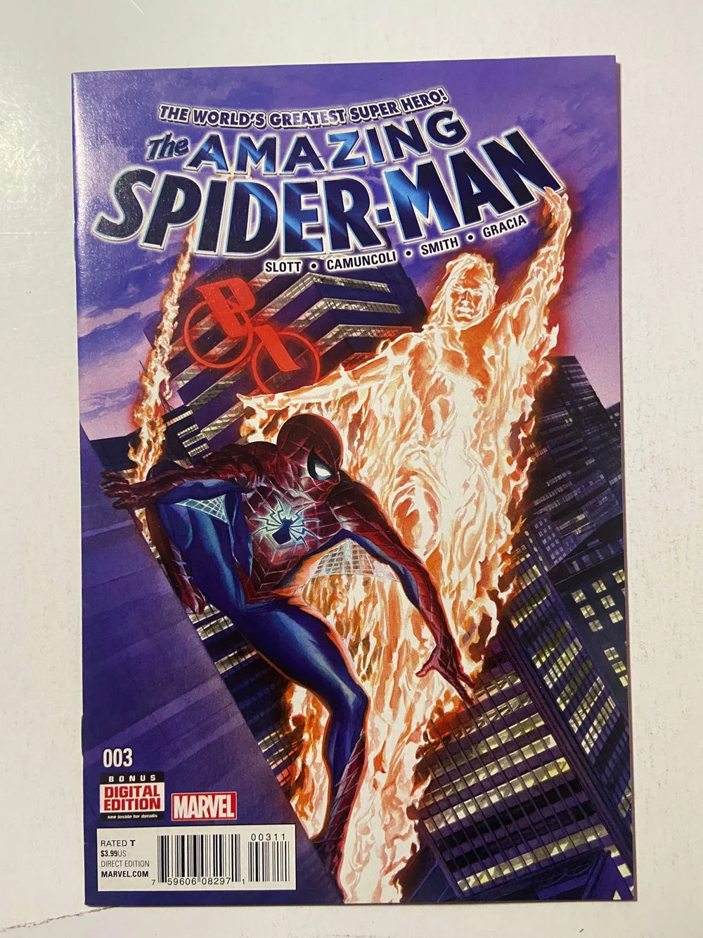 AMAZING SPIDER-MAN #3 Vol 4 NM Alex Ross Cover