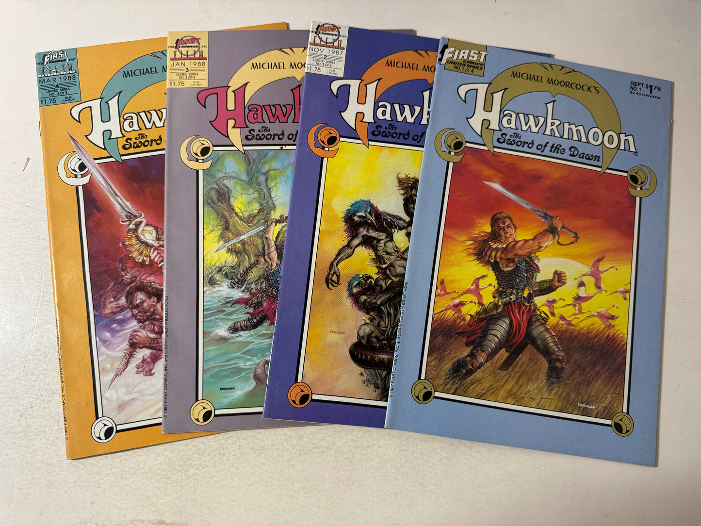 MICHAEL MOORCK'S HAWKMOON The Sword of Dawn #1-4 Set