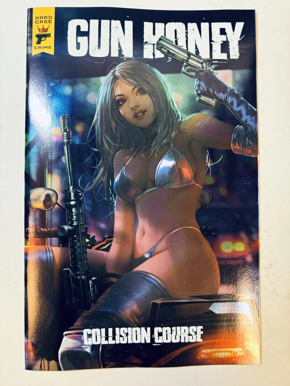 GUN HONEY Collision Course #1 NM Derrick Chew Foil Variant