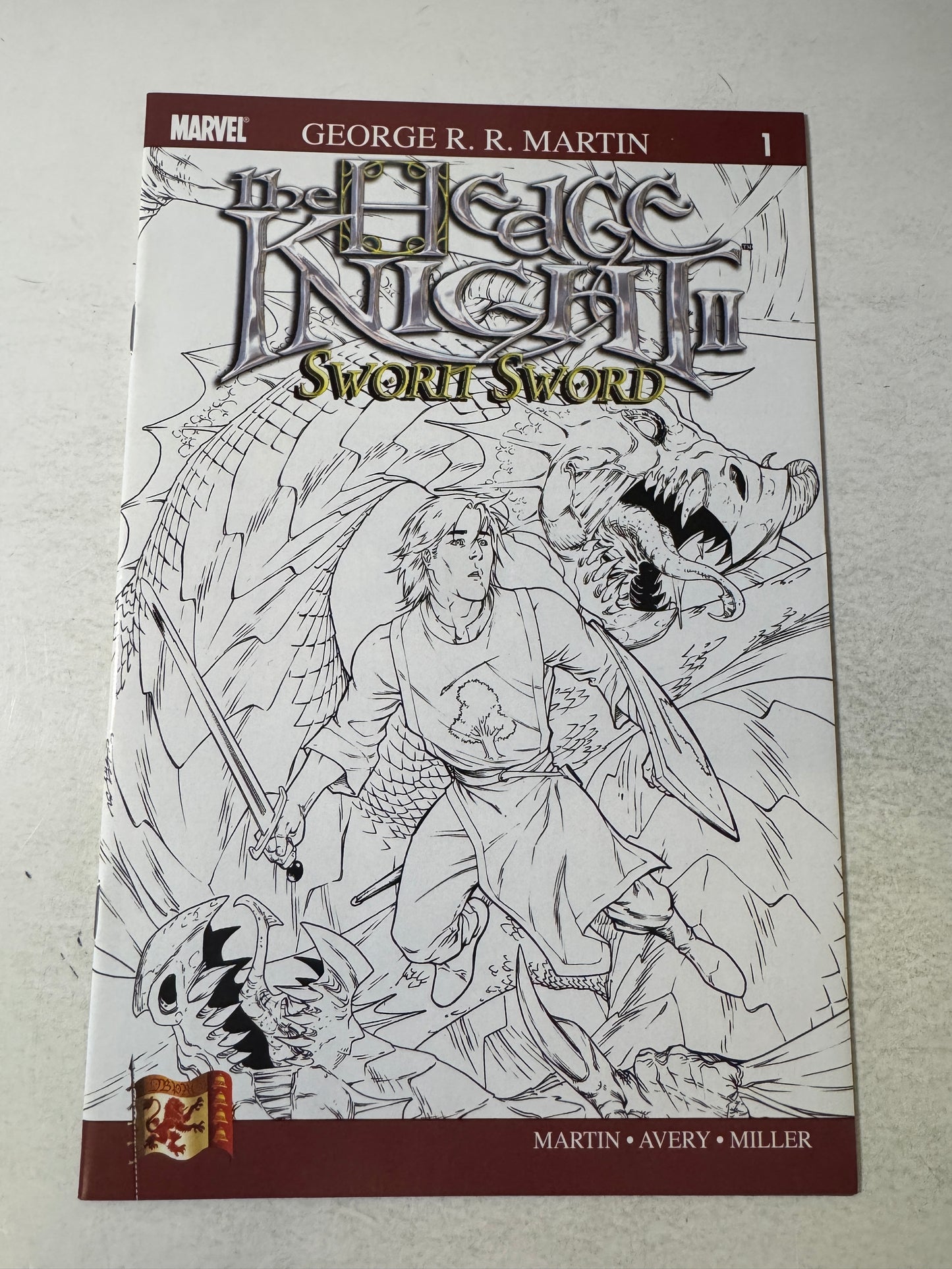 HEDGE KNIGHT Sworn Sword II #1 NM B/W Variant