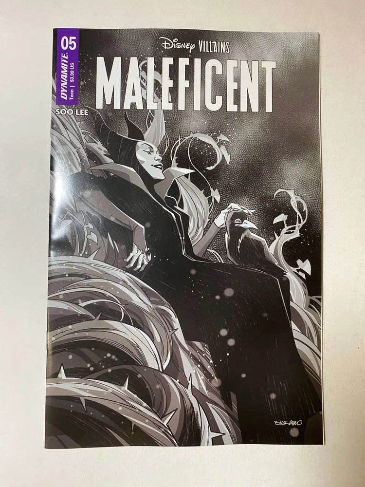 DISNEY VILLAINS : MALEFICENT #5 NM 1:7 B/W D'Urso S Variant