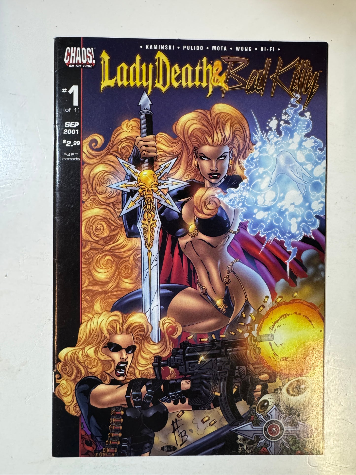 LADY DEATH & BAD KITTY #1 VF+