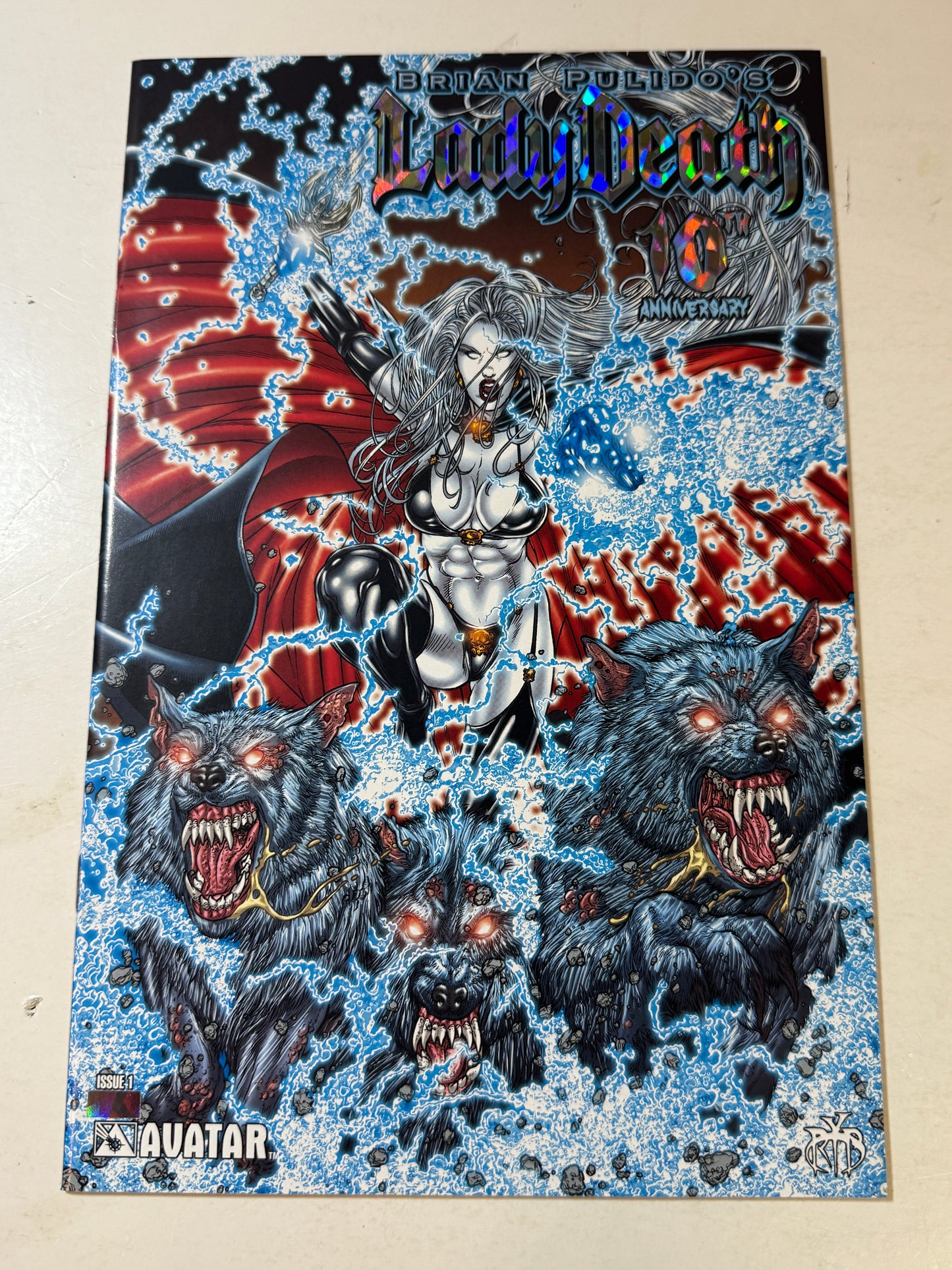 LADY DEATH 10th Anniversary #1 Prism Foil Variant LTD 500