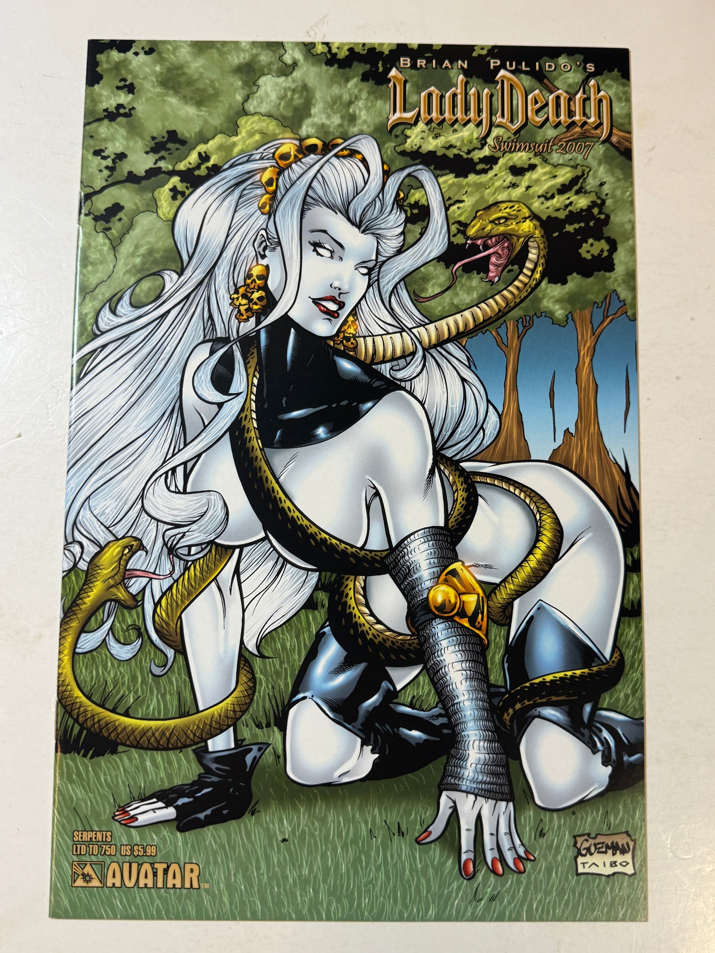 LADY DEATH SWIMSUIT 2007 NM Serpents Variant LTD 750