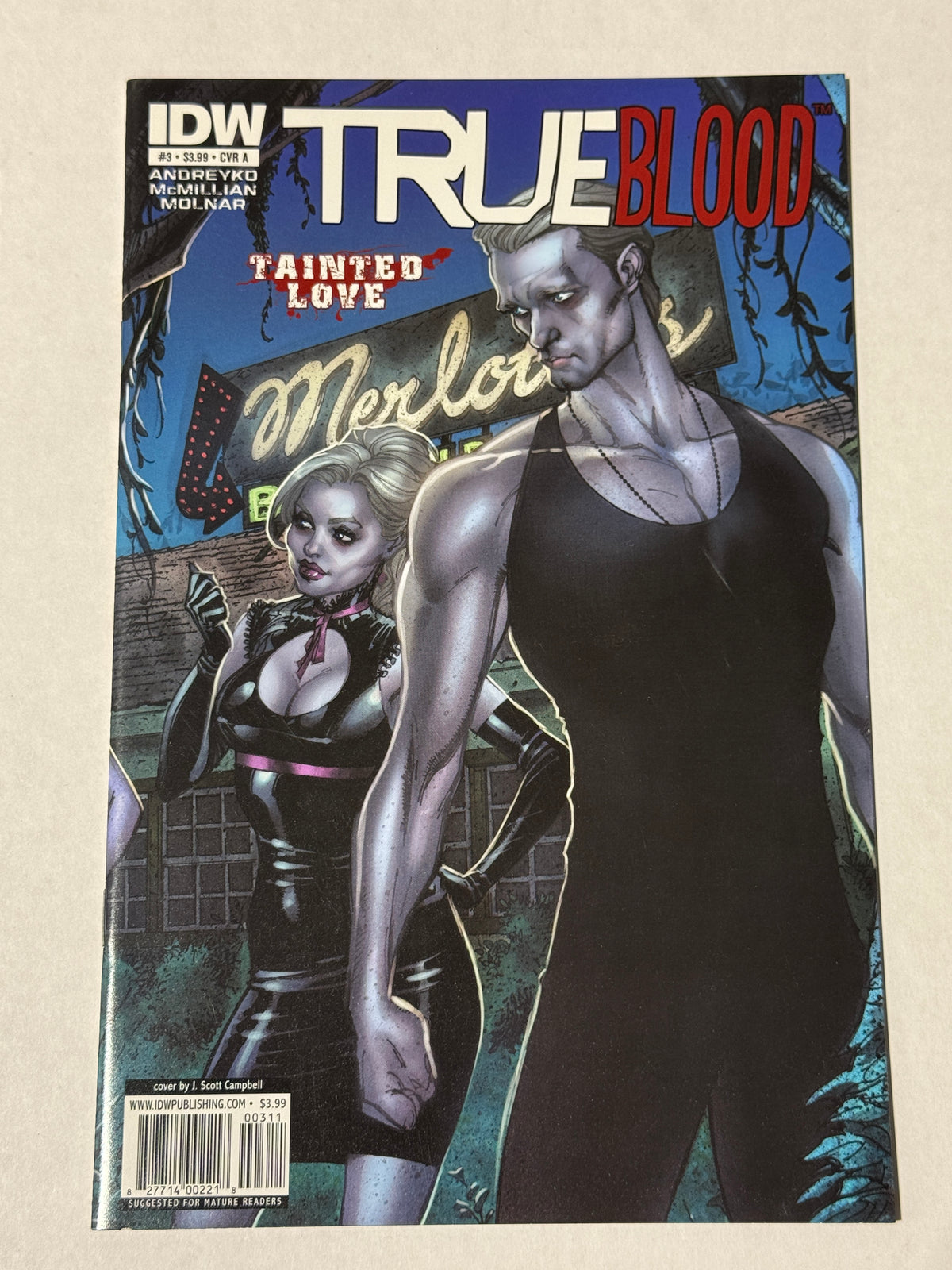TRUE BLOOD Tainted Love #3 NM J SCOTT CAMPBELL Cover