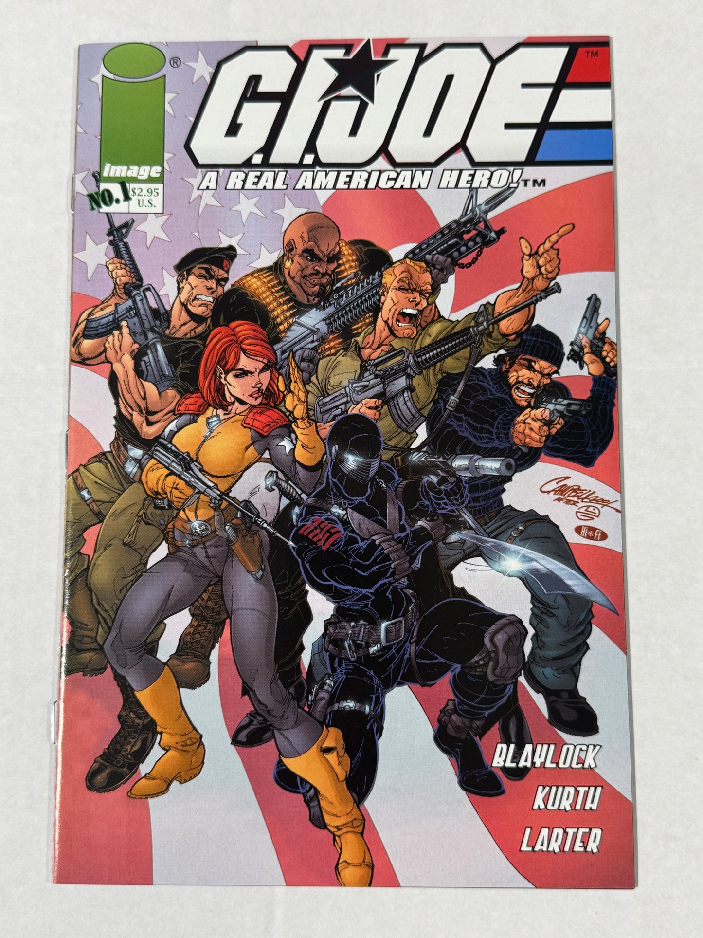 GI JOE A Real American Hero #1 NM- J Scott Campbell Cover