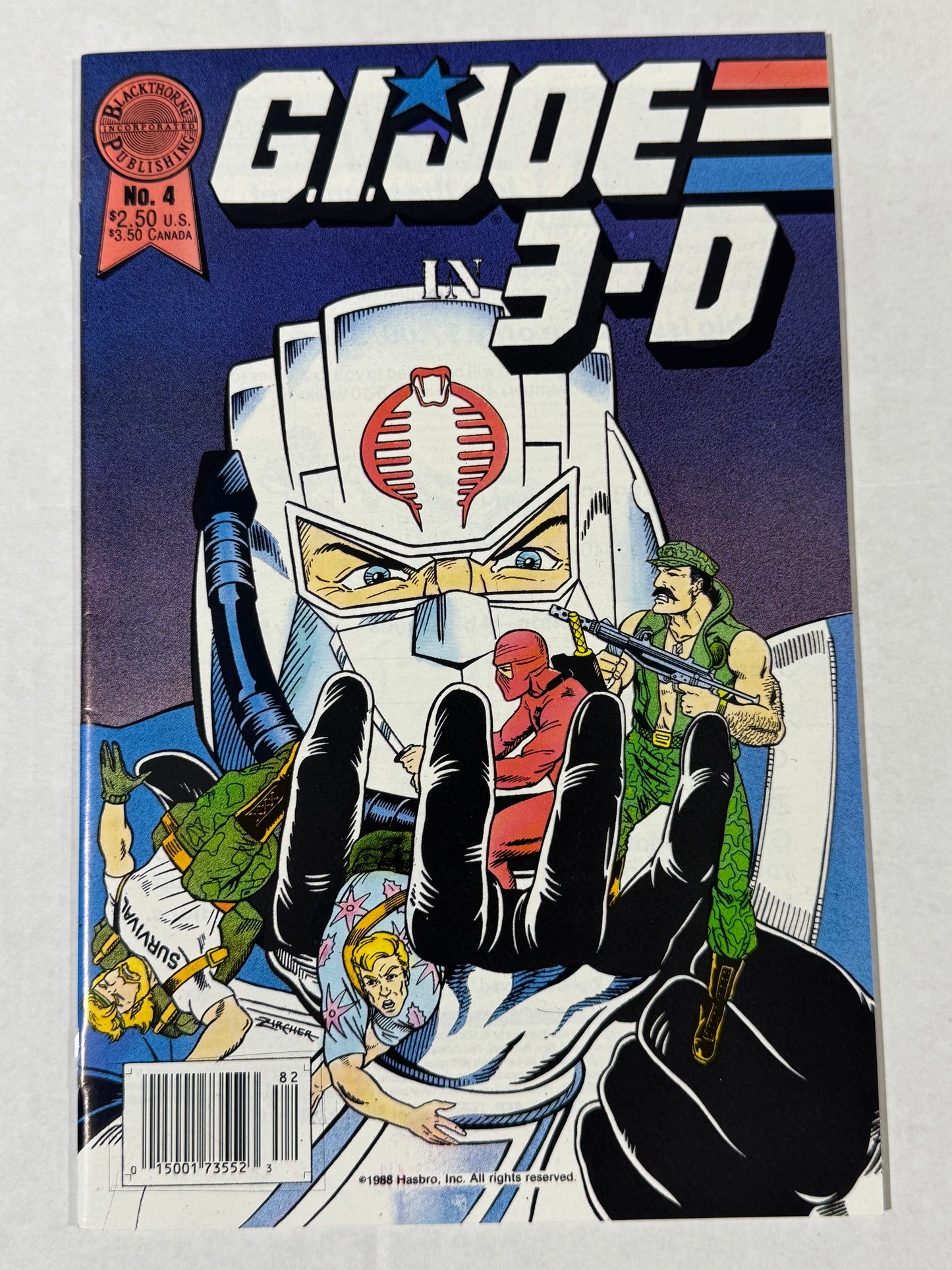 GI JOE IN 3-D #4 VF/NM No 3D Glasses