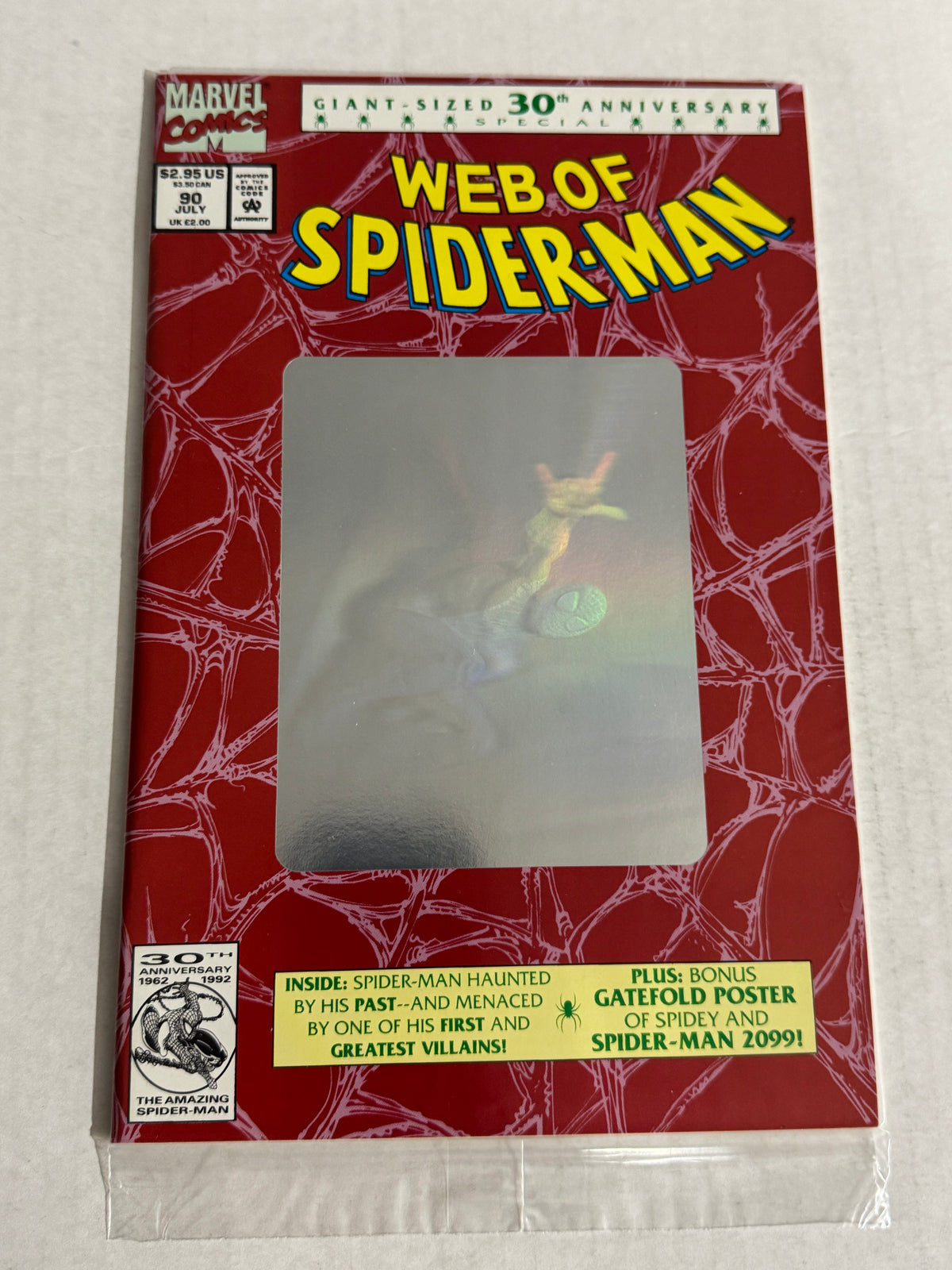 WEB OF SPIDER-MAN #90 Sealed Hologram Cover