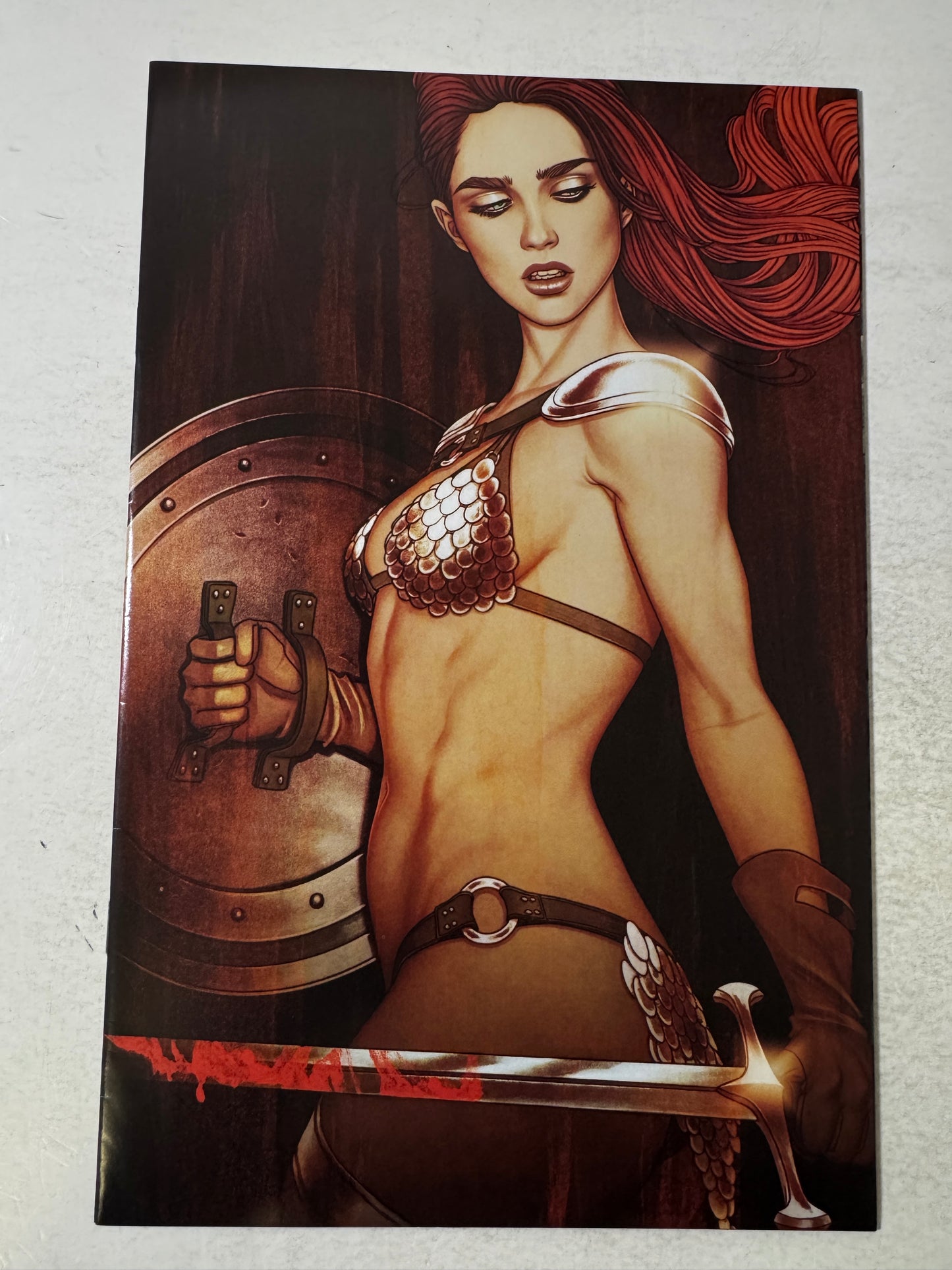 RED SONJA #1 Vol 7 NM- Virgin Jenny Frison Variant (Dynamite)