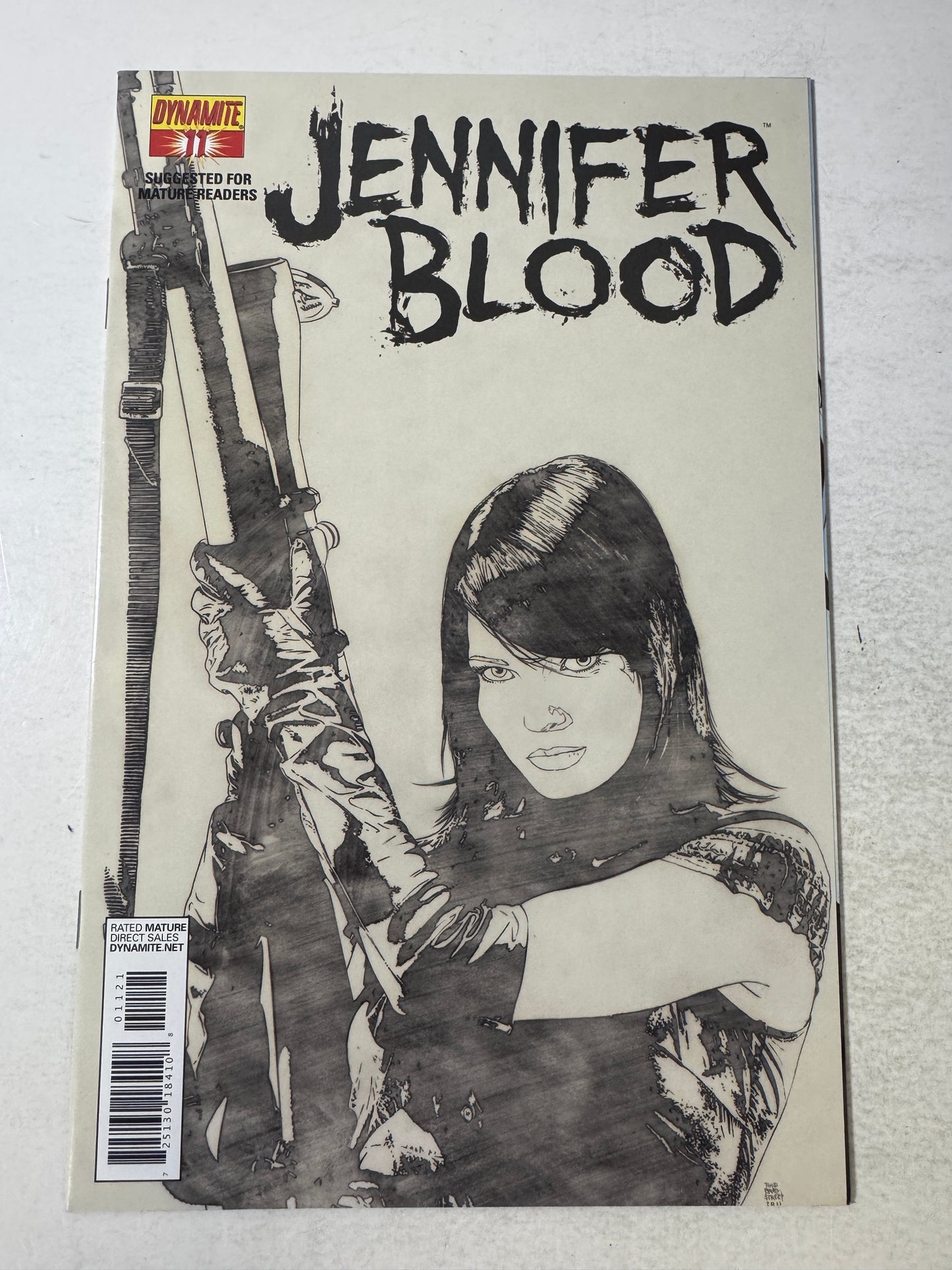 JENNIFER BLOOD #11 NM- 1:10 Tim Bradstreet Sketch Variant