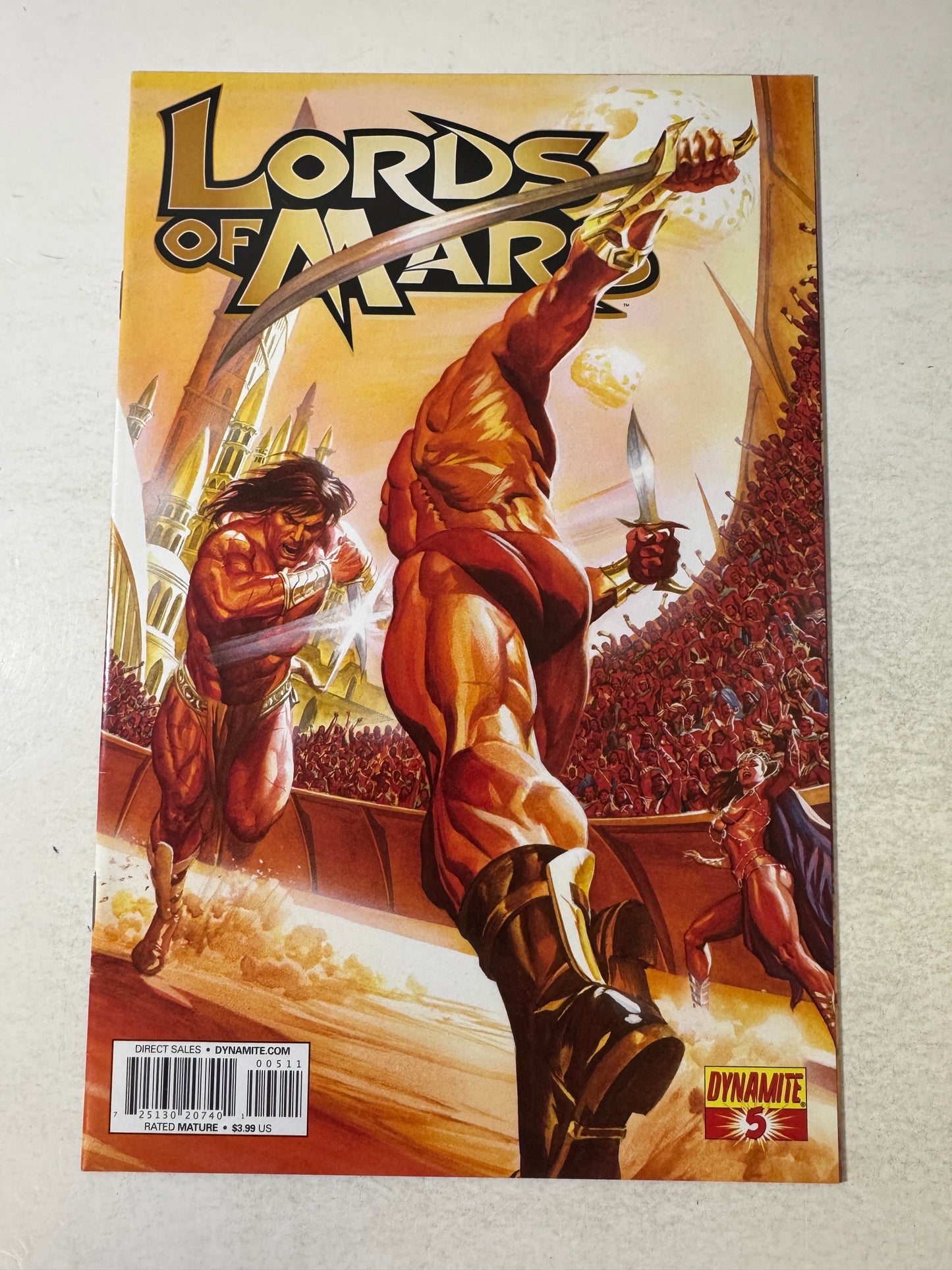 LORDS OF MARS #5 VF/NM Alex Ross Cover (Dynamite)