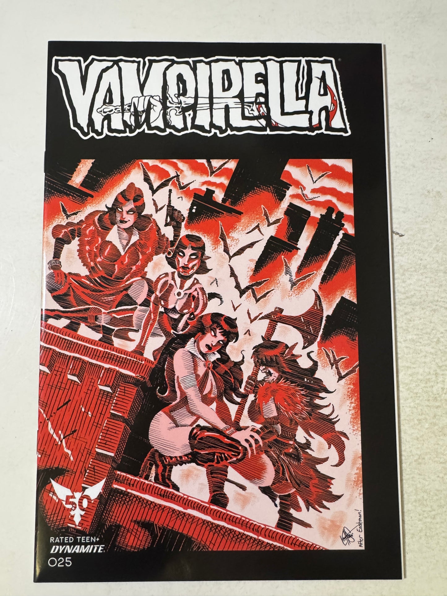 VAMPIRELLA #25 Vol 5 NM TMNT Homage Variant