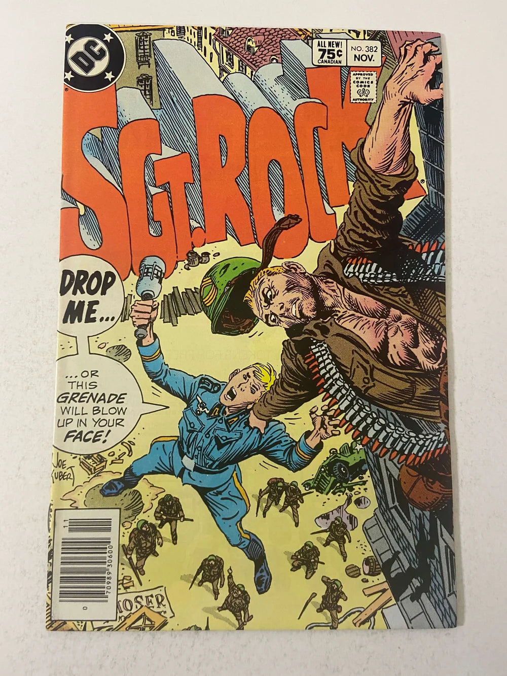 SGT. ROCK #382 VF+ CANADIAN PRICE VARIANT Joe Kubert Cover