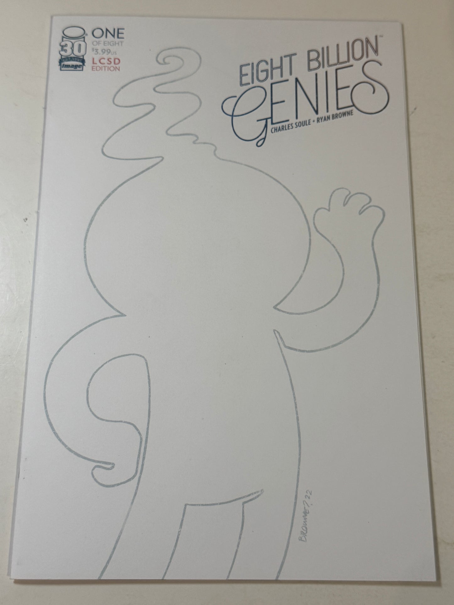 EIGHT BILLION GENIES #1 NM LCSD Blank Variant
