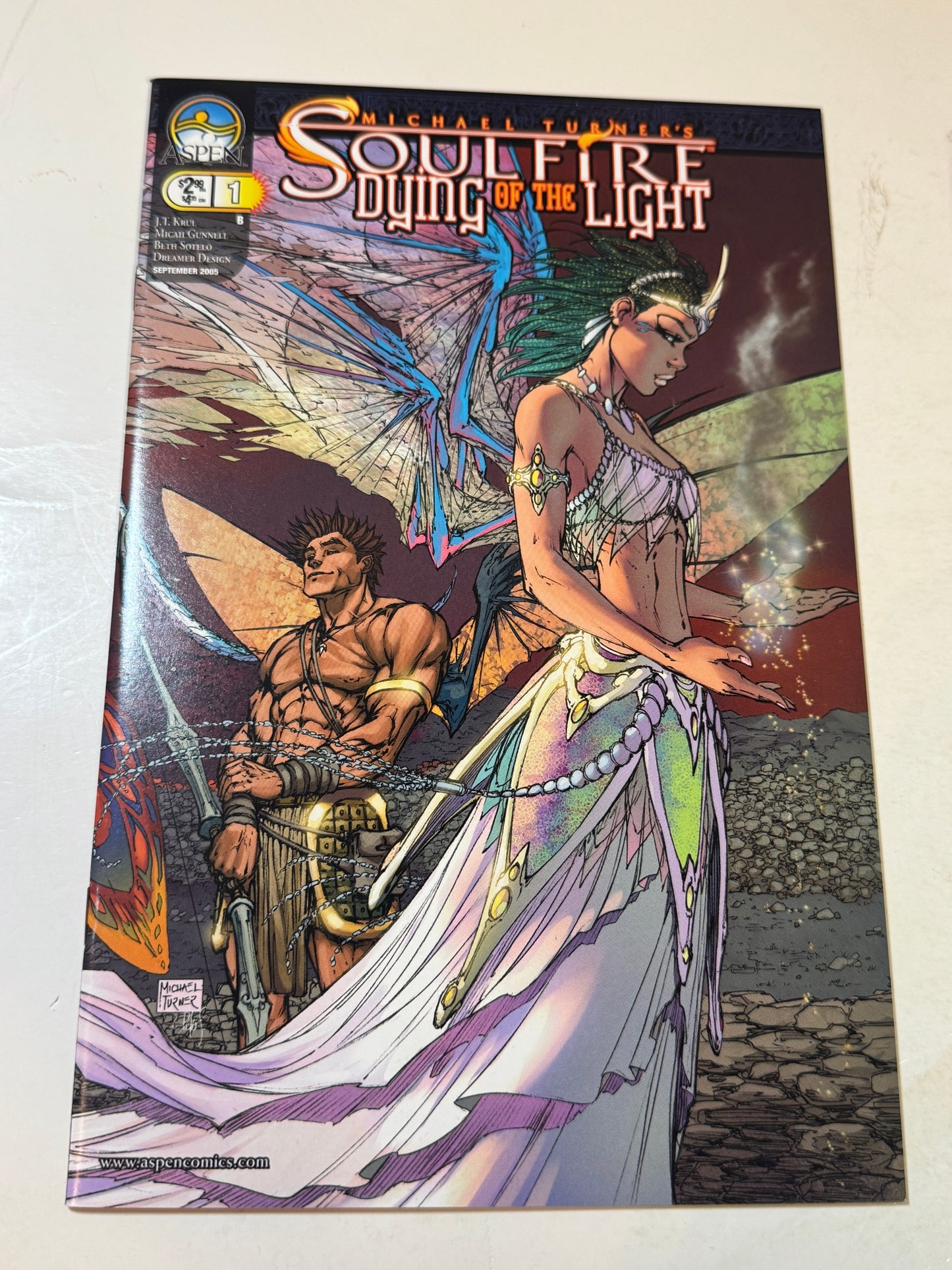 SOULFIRE Dying of The Light #1 NM Michael Turner B Variant