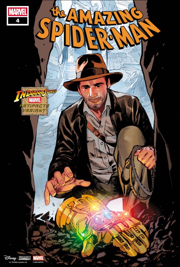 PRE-SALE: AMAZING SPIDER-MAN #1004 SARA PICHELLI INDIANA JONES MARVEL ARTIFACT VARIANT