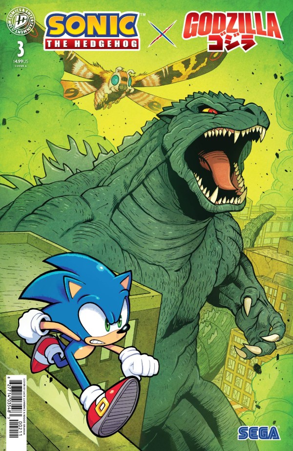 PRE-SALE: Sonic the Hedgehog x Godzilla #3 Cover A (Lawrence)