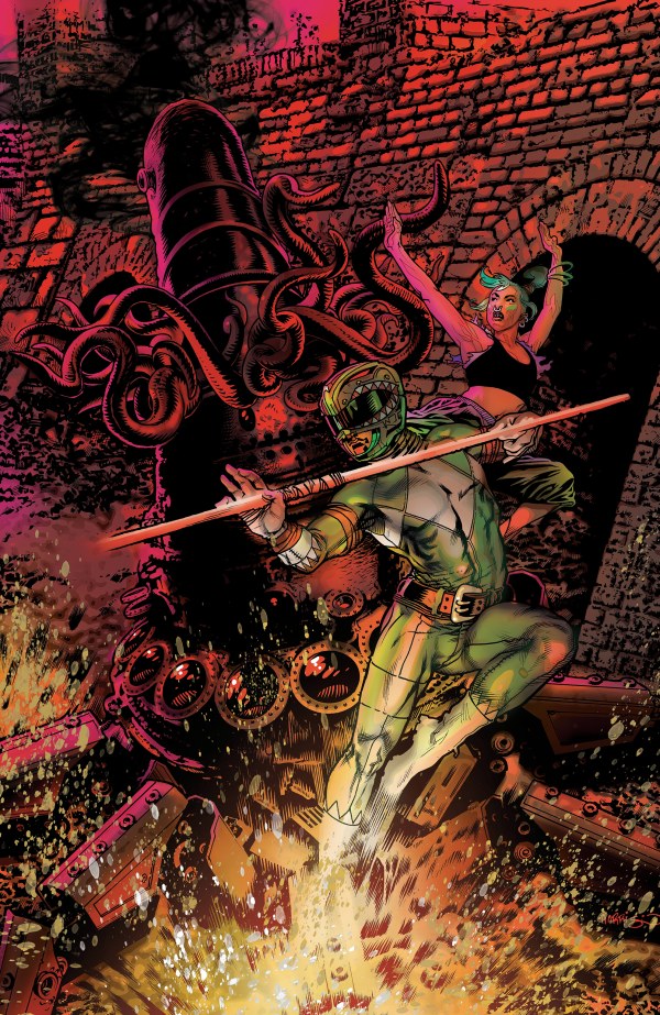 PRE-SALE: Power Rangers Green #2 D Foil Variant (Full Art, Foil, Harris)