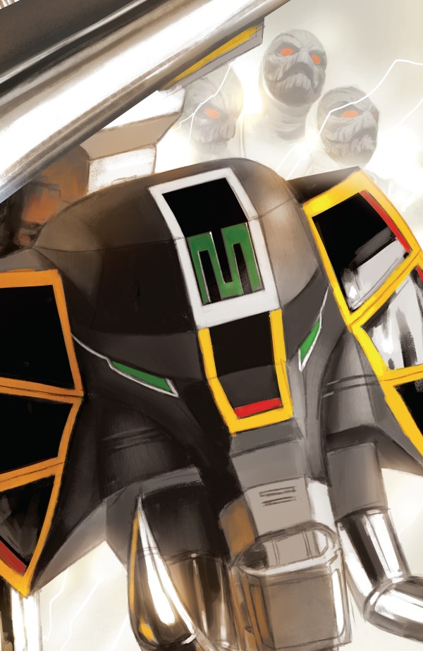 PRE-SALE: Mighty Morphin Power Rangers (2026) #6 C Megazord Card Stock Connecting Variant (Full Art, Mercado)