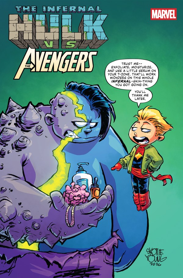 PRE-SALE: INFERNAL HULK VS. AVENGERS #1 COVER B SKOTTIE YOUNG VARIANT