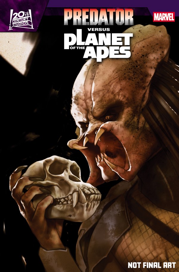 PRE-SALE: PREDATOR VS. THE PLANET OF THE APES #1 BEN OLIVER FOIL VARIANT