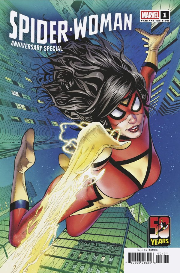 PRE-SALE: SPIDER-WOMAN 50TH ANNIVERSARY SPECIAL #1 GREG LAND VARIANT