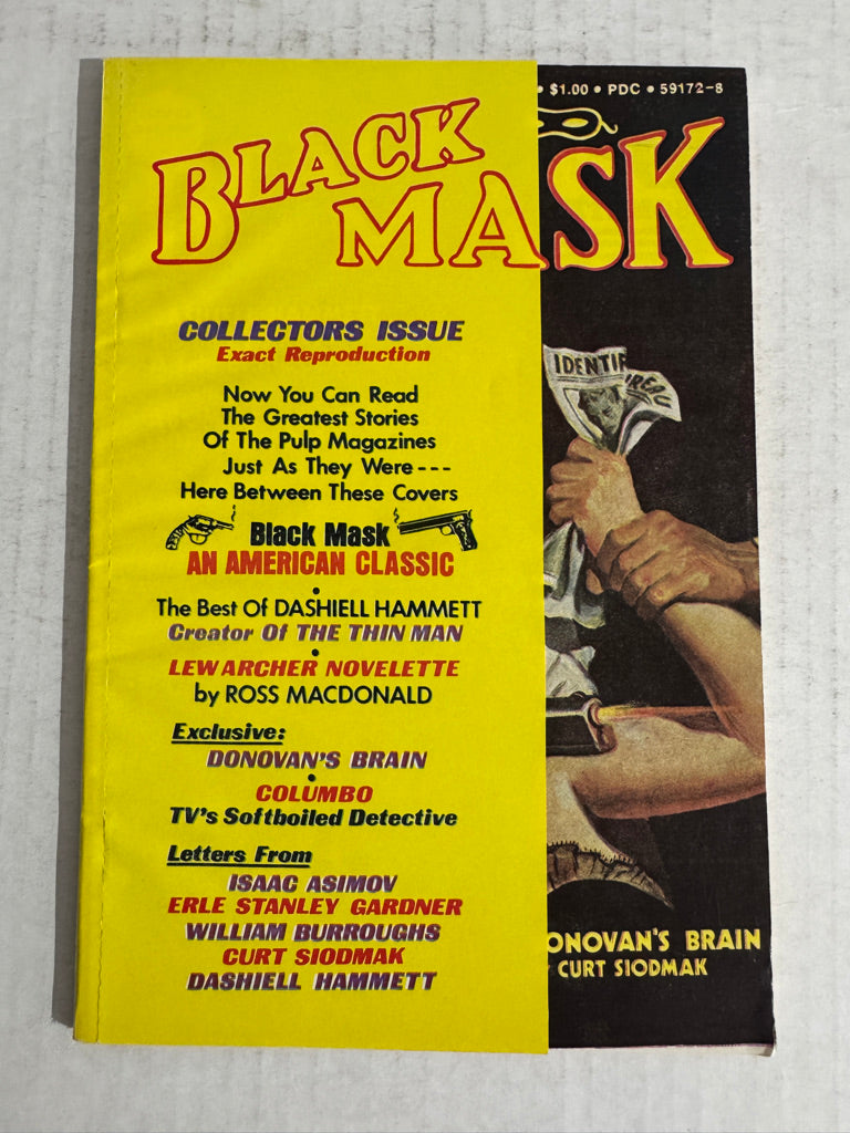 BLACK MASK Vol 1 #1 PULP 1974 Reproduction VF
