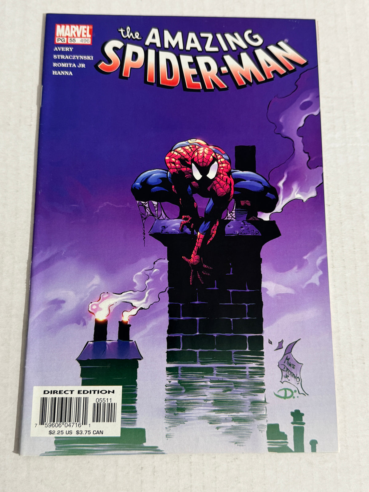 AMAZING SPIDER-MAN #55 Vol 2 VF/NM Mike Deodato Jr Cover