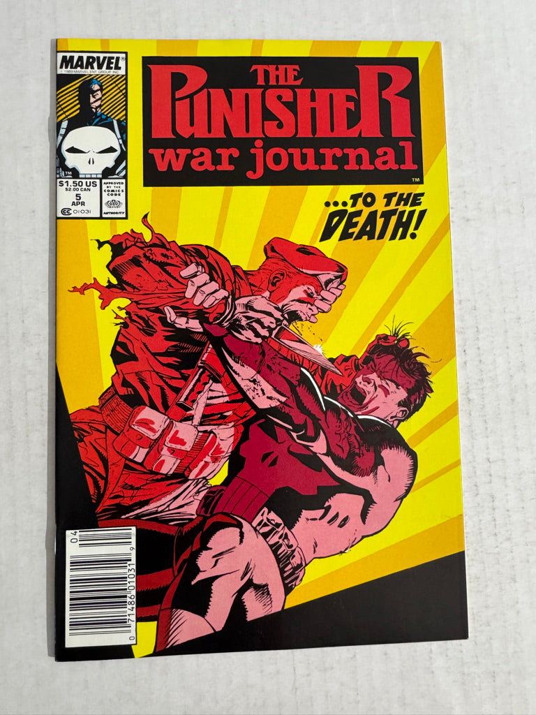 PUNISHER WAR JOURNAL #8 NM- Jim Lee Cover NEWSSTAND
