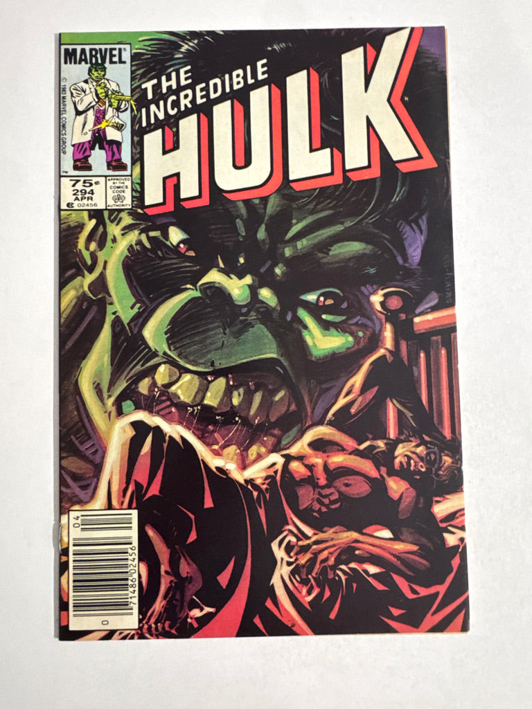 INCREDIBLE HULK #294 NM- CANADIAN PRICE VARIANT