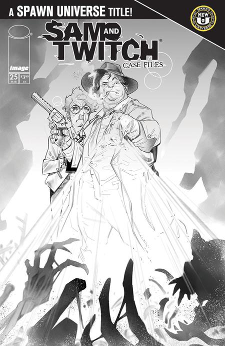 PRE-SALE: SPAWN SAM AND TWITCH CASE FILES #25 CVR B IG GUARA B&W VAR