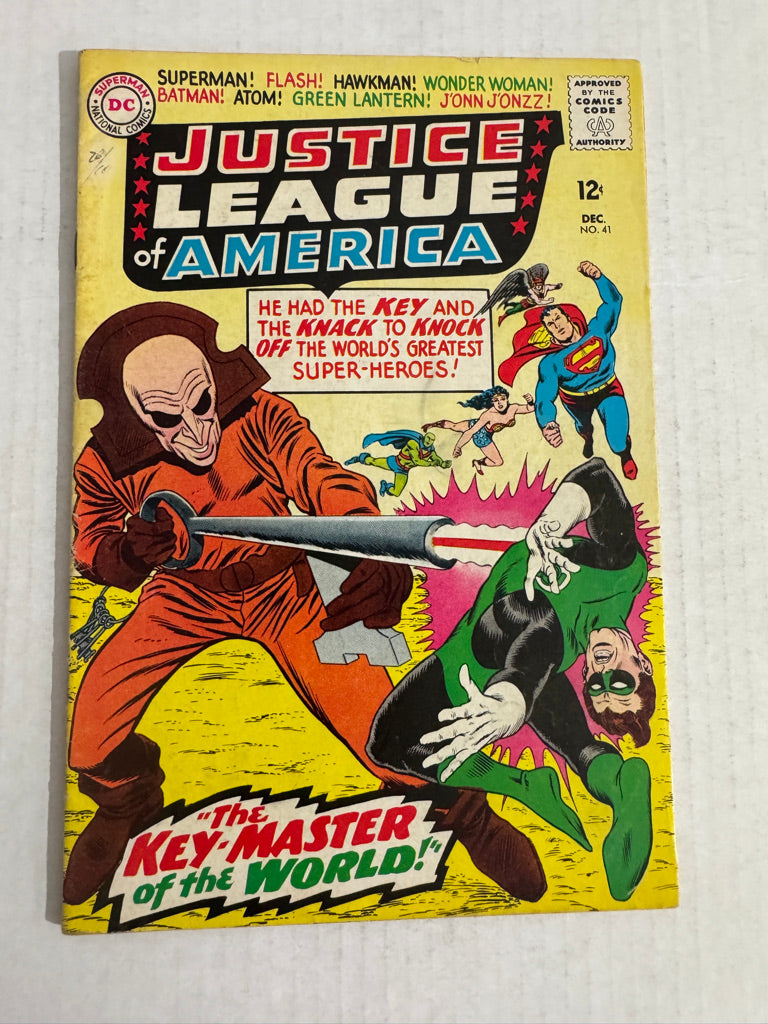 JUSTICE LEAGUE OF AMERICA #41 VG+ 1ST APPEARANCE