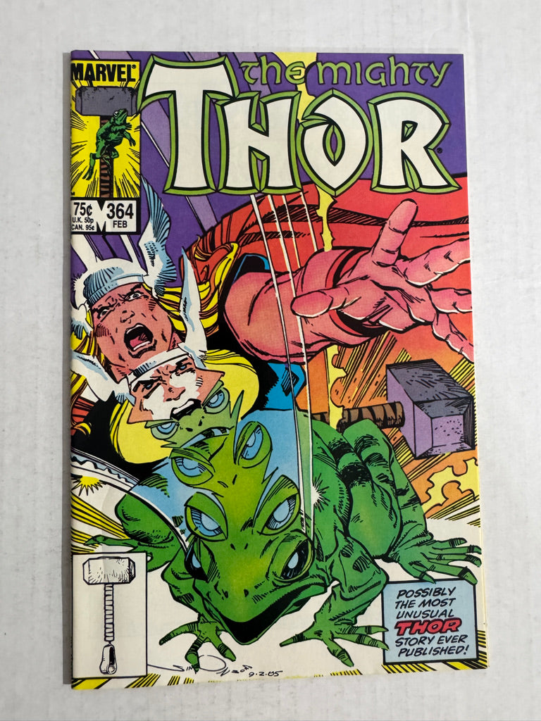 MIGHTY THOR #364 VF/NM 1ST APPEARANCE
