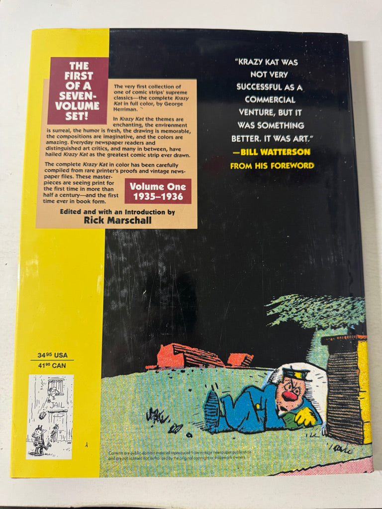 THE KOMPLETE KOLOR KRAZY KAT 1935-1936 Vol 1 HC 1st Print