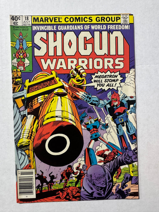 SHOGUN WARRIORS #18 FN/VF NEWSSTAND