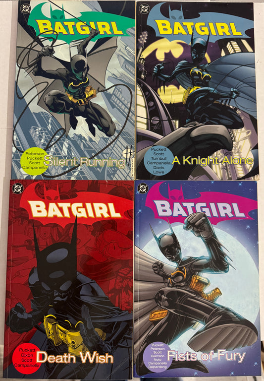 BATGIRL Vol 1-4 TPB OOP A Knight ALone / Silent Running / Fists of Fury / Death Wish
