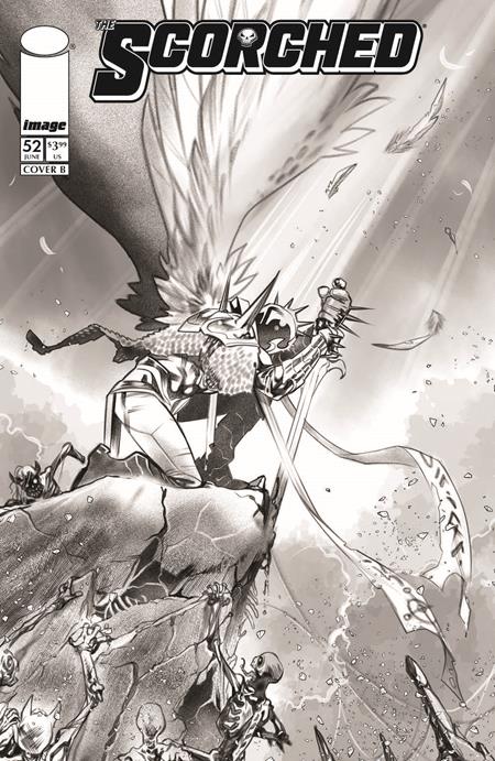 PRE-SALE: SPAWN SCORCHED #52 CVR B IG GUARA B&W VAR