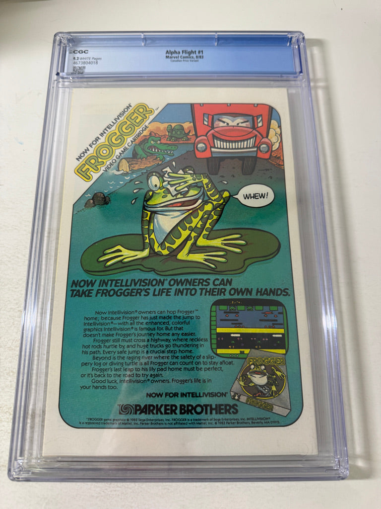ALPHA FLIGHT #1 9.2 CGC John Byrne Cover CANADIAN PRICE VARIANT 1ST APPEARANCE