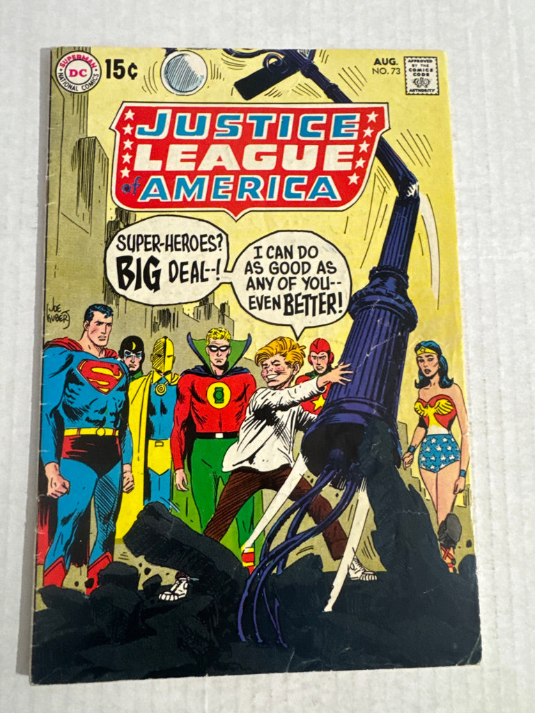 JUSTICE LEAGUE OF AMERICA #73 GD Joe Kubert Cover 1ST APPEARANCE