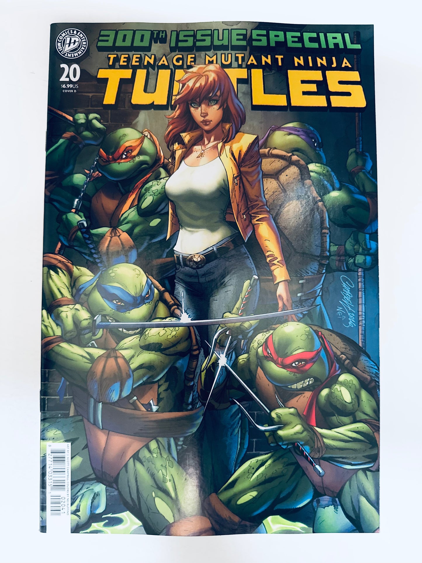 TEENAGE MUTANT NINJA TURTLES #20 NM Cover D J. Scott Campbell Variant