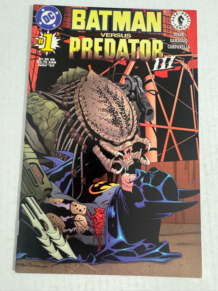 BATMAN VERSUS PREDATOR III #1 VF/NM