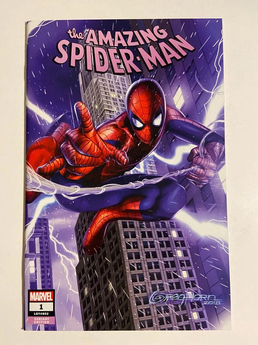 AMAZING SPIDER-MAN #1 Vol 5 NM Greg Horn Variant  1ST APPEARANCE
